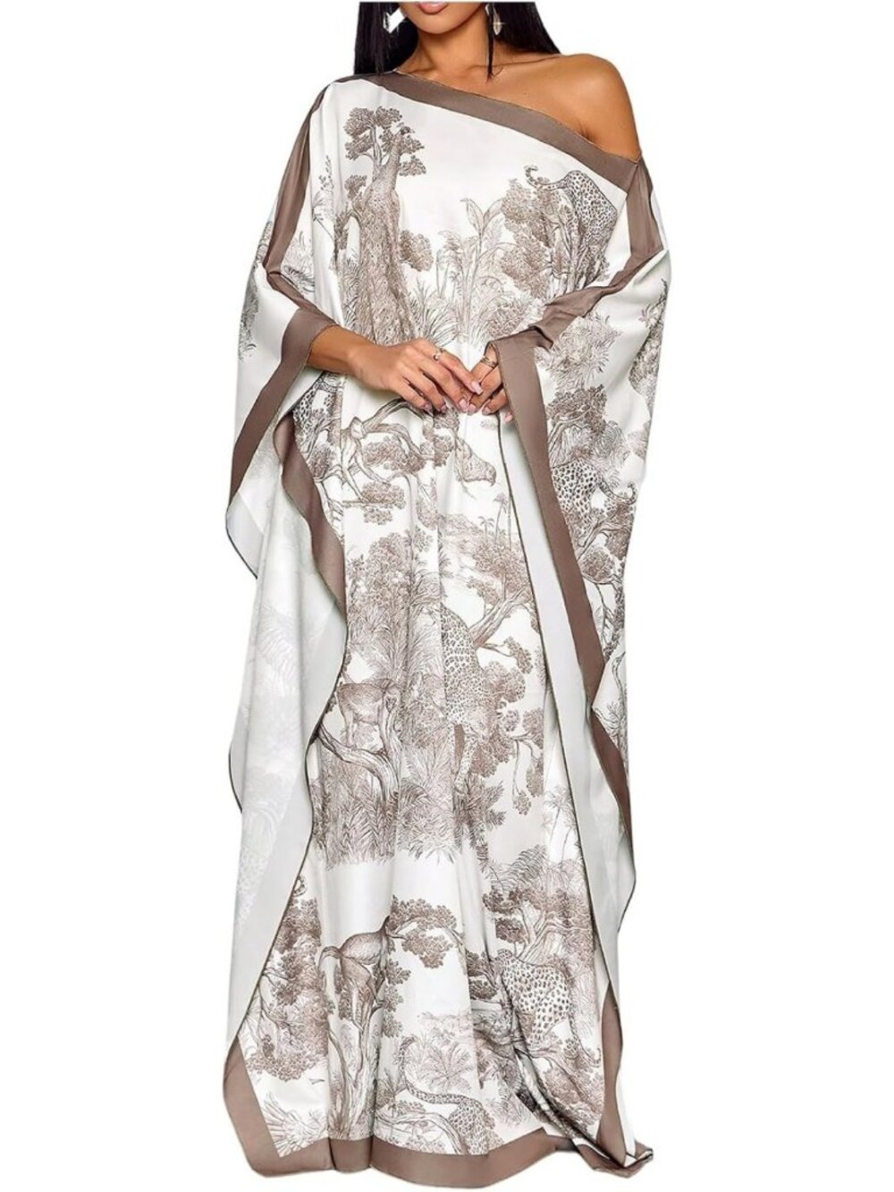 Boho Beach Kaftan Dress for Women | Oversized Vacation Cover-Up, Chic & Comfy